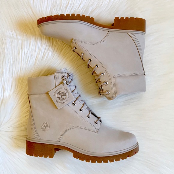 Timberland Light Taupe Jayne 6” Waterproof Boots - Picture 6 of 8
